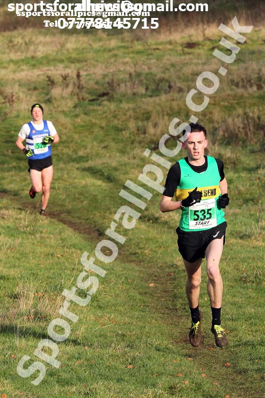 Mens under-20s cross country, 2019 North Eastern Cross Country Champs., Alnwick, Northumberland.  Photo: David T. Hewitson/Sports for All Pics
